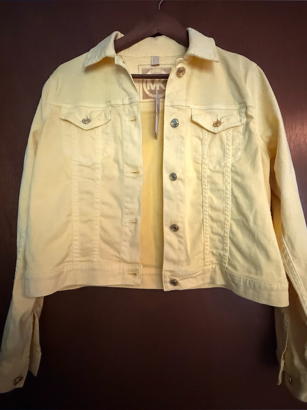 Michael Kors Yellow Denim Jacket - Classic Button-Up